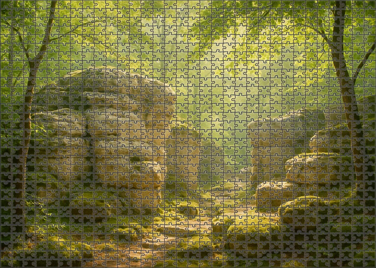 Sun-dappled Limestone Outcrop Mini Puzzle