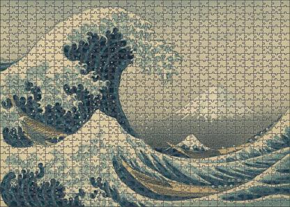 The Great Wave Off Shore Premium Puzzle Pieces