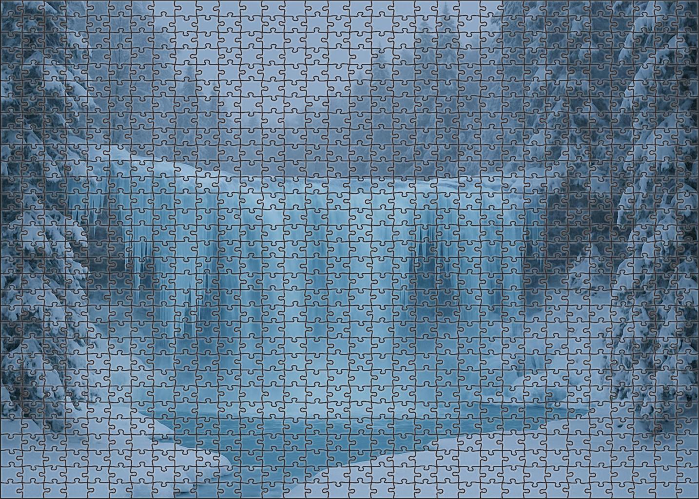 Frozen Crystal Veil Puzzle Collection