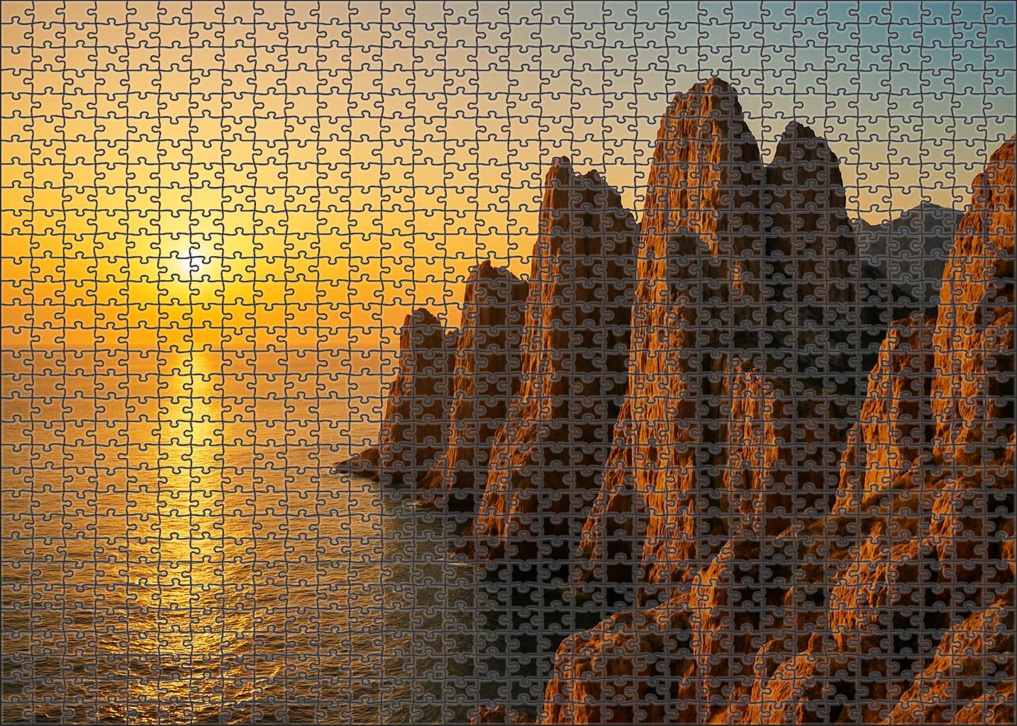 Sunrise Cliff Overlook Mini Puzzle