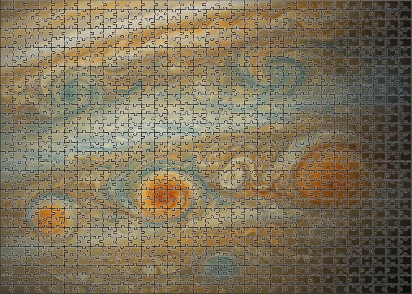 Whirling Gas Giant Cyclones 1000 Piece Puzzle