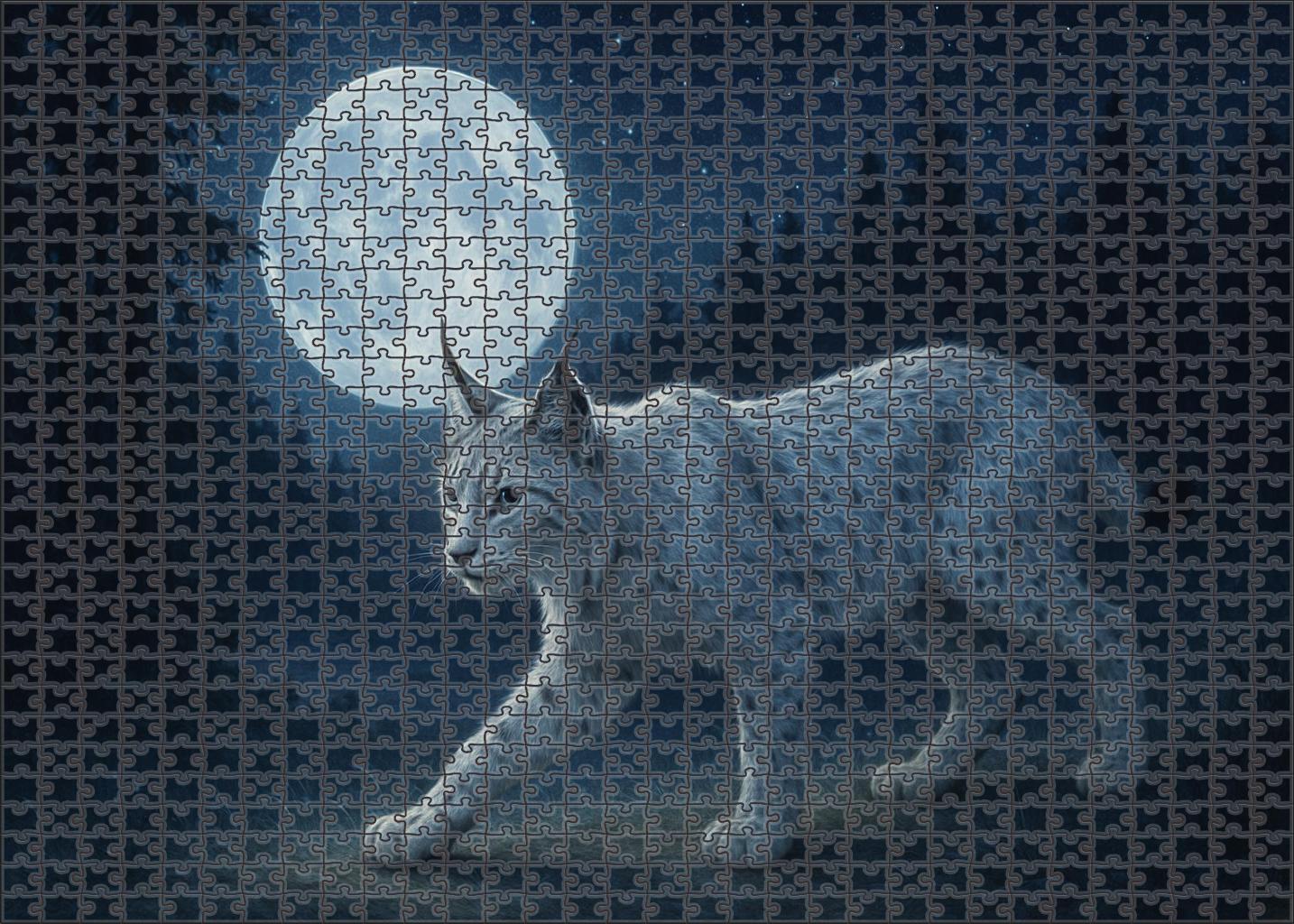 Moonshadow Lynx 1000 Piece Puzzle