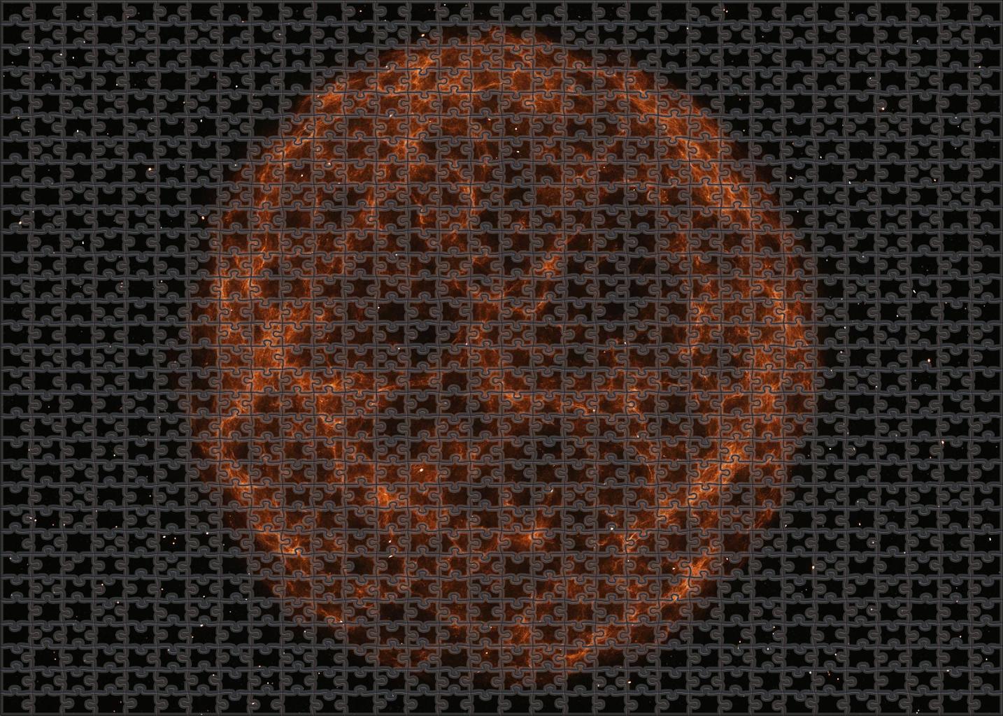 Silent Supernova Remnant Shell Puzzle Collection