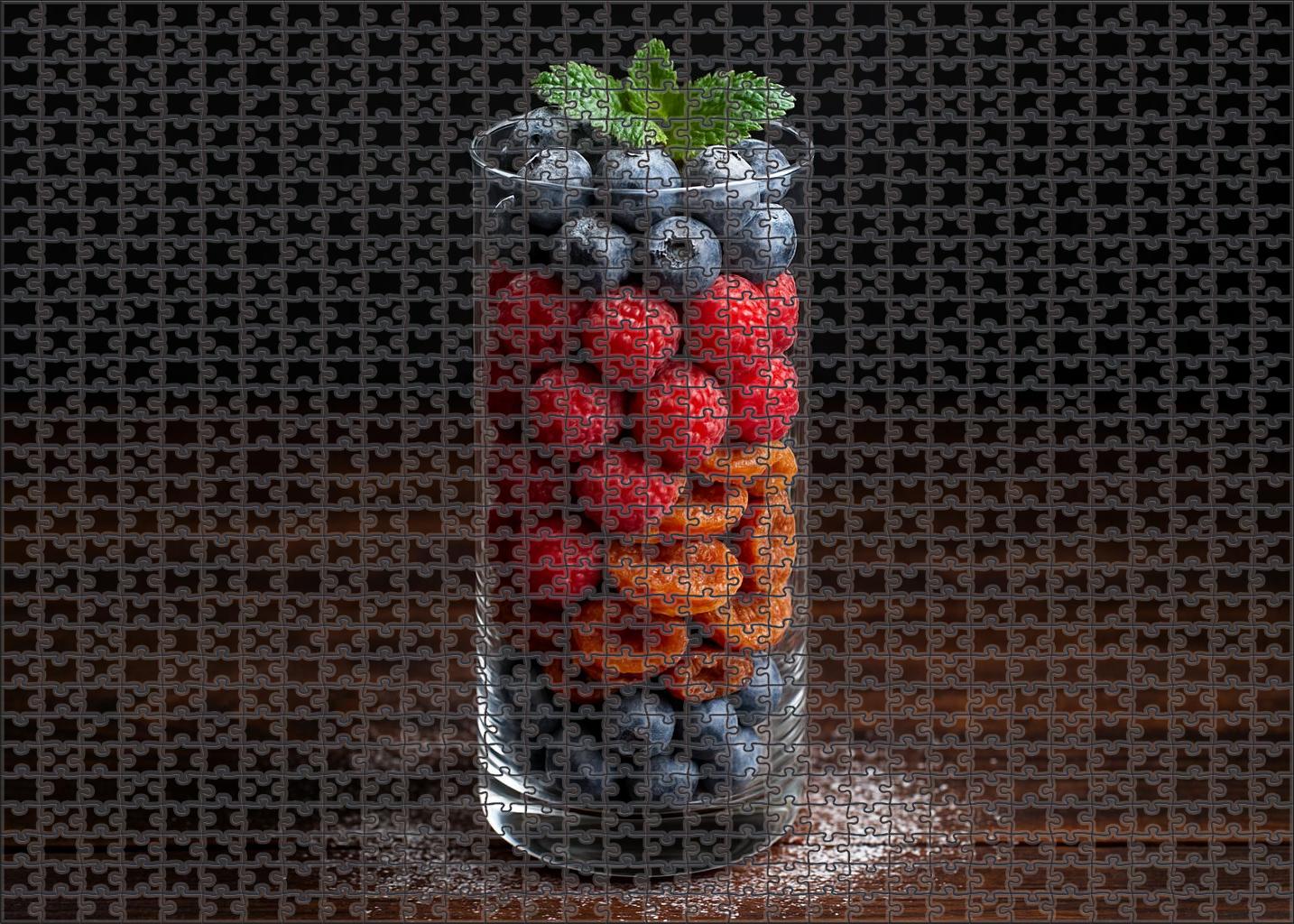 Berry Cascade Tower Layered Fresh And Dried Berry Fusion Puzzle Challenge