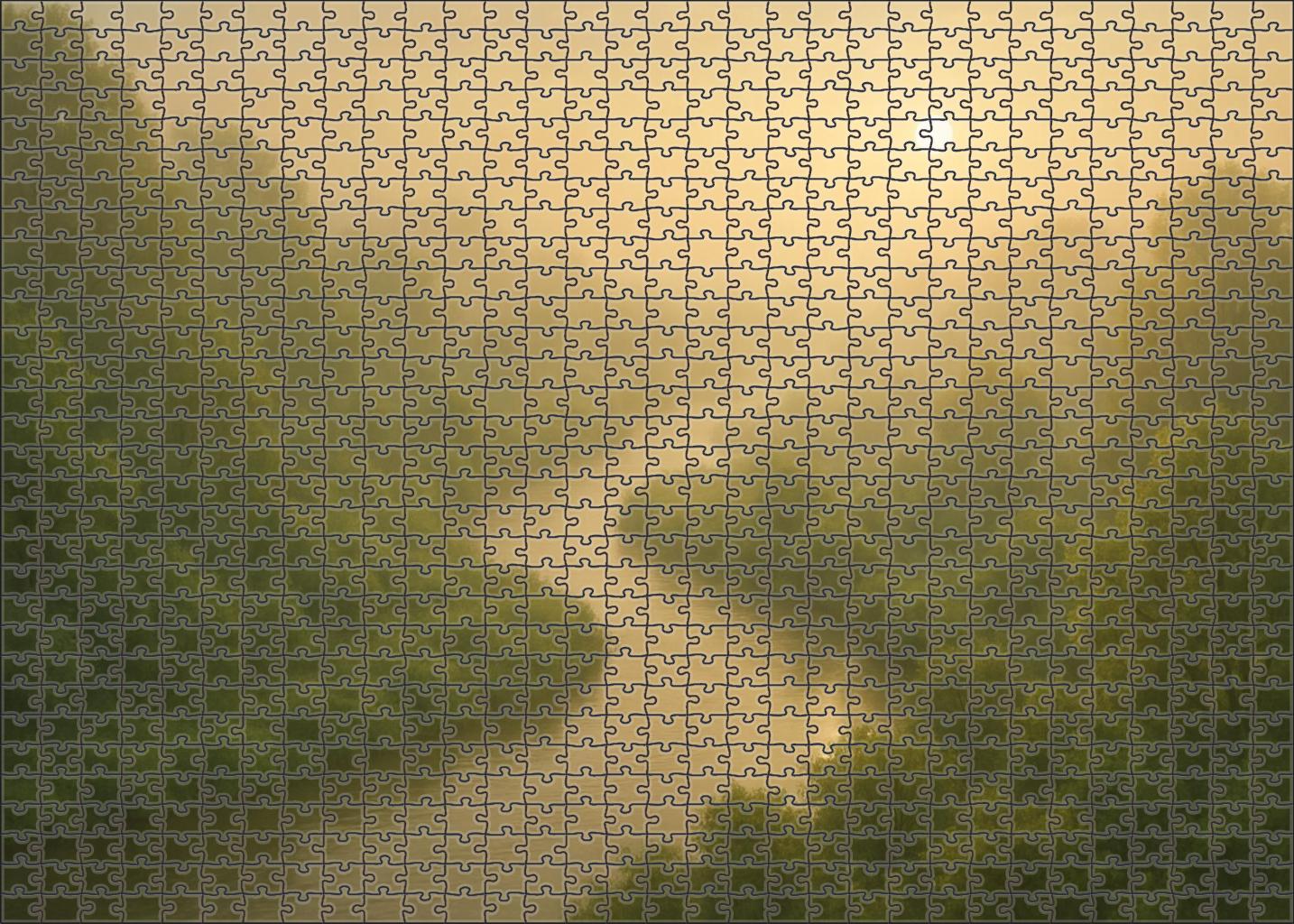 Dawn Over The Serpentine River 1000 Piece Puzzle