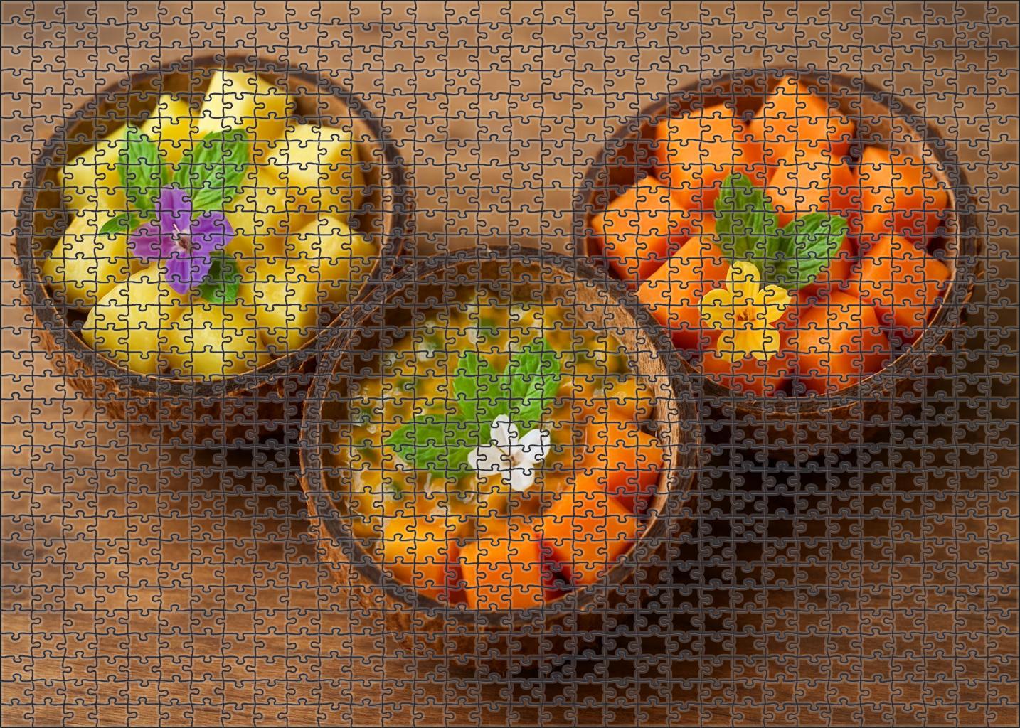 Exotic Fruit Shell Trio 20 Piece Puzzle