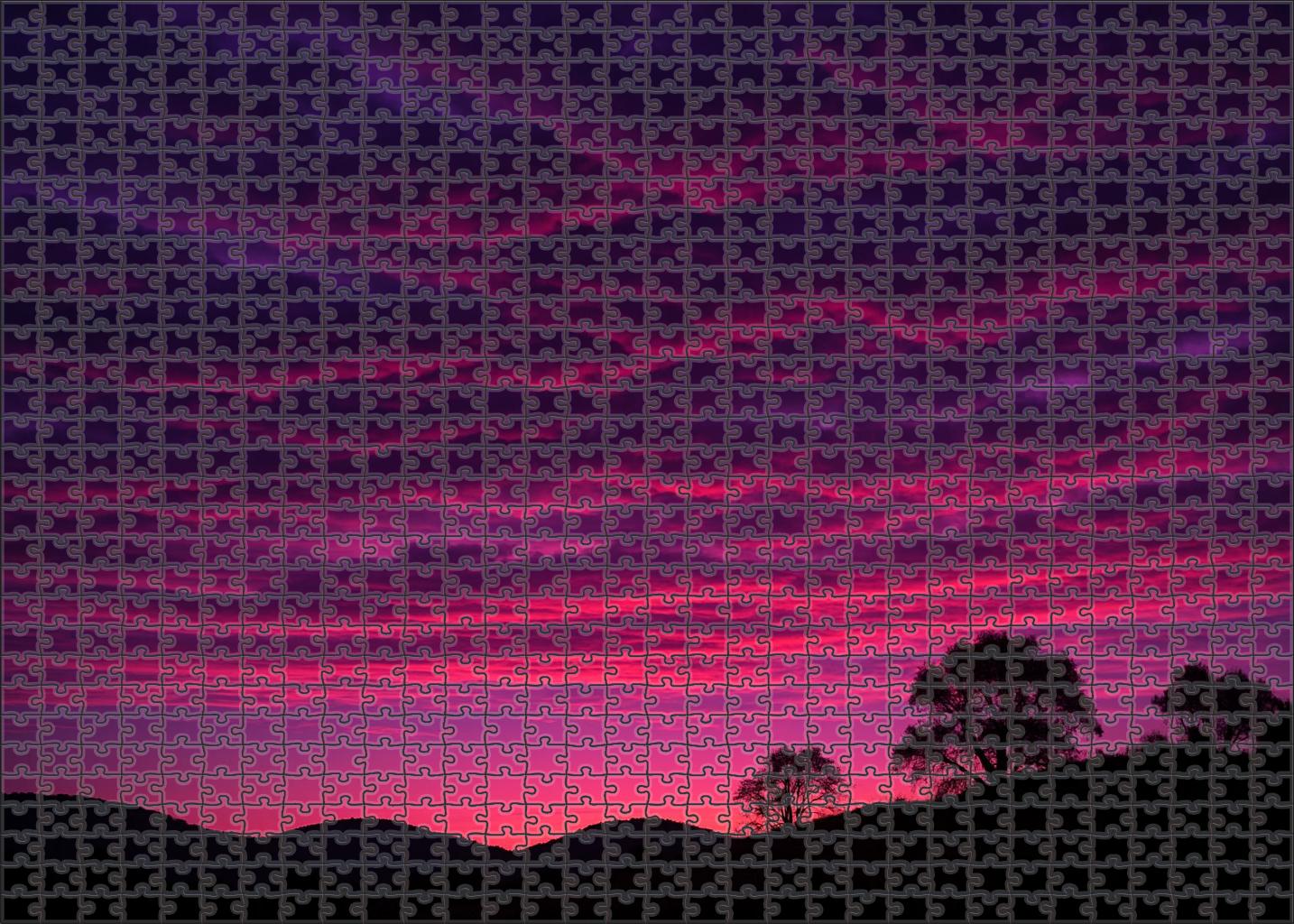 Violet Cloud Curtain 100 Piece Puzzle