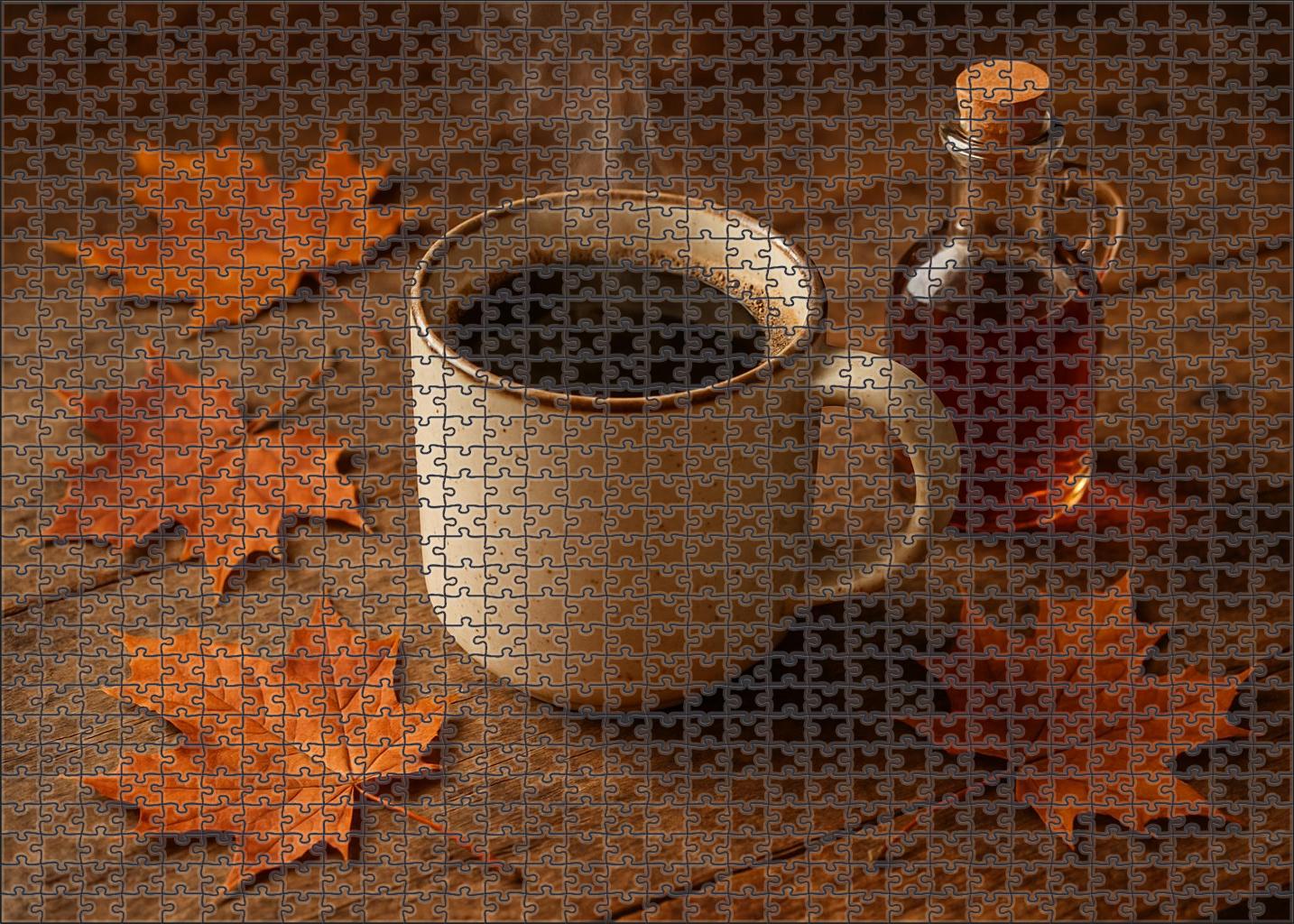 Maple Bourbon Coffee Blend 500 Piece Puzzle