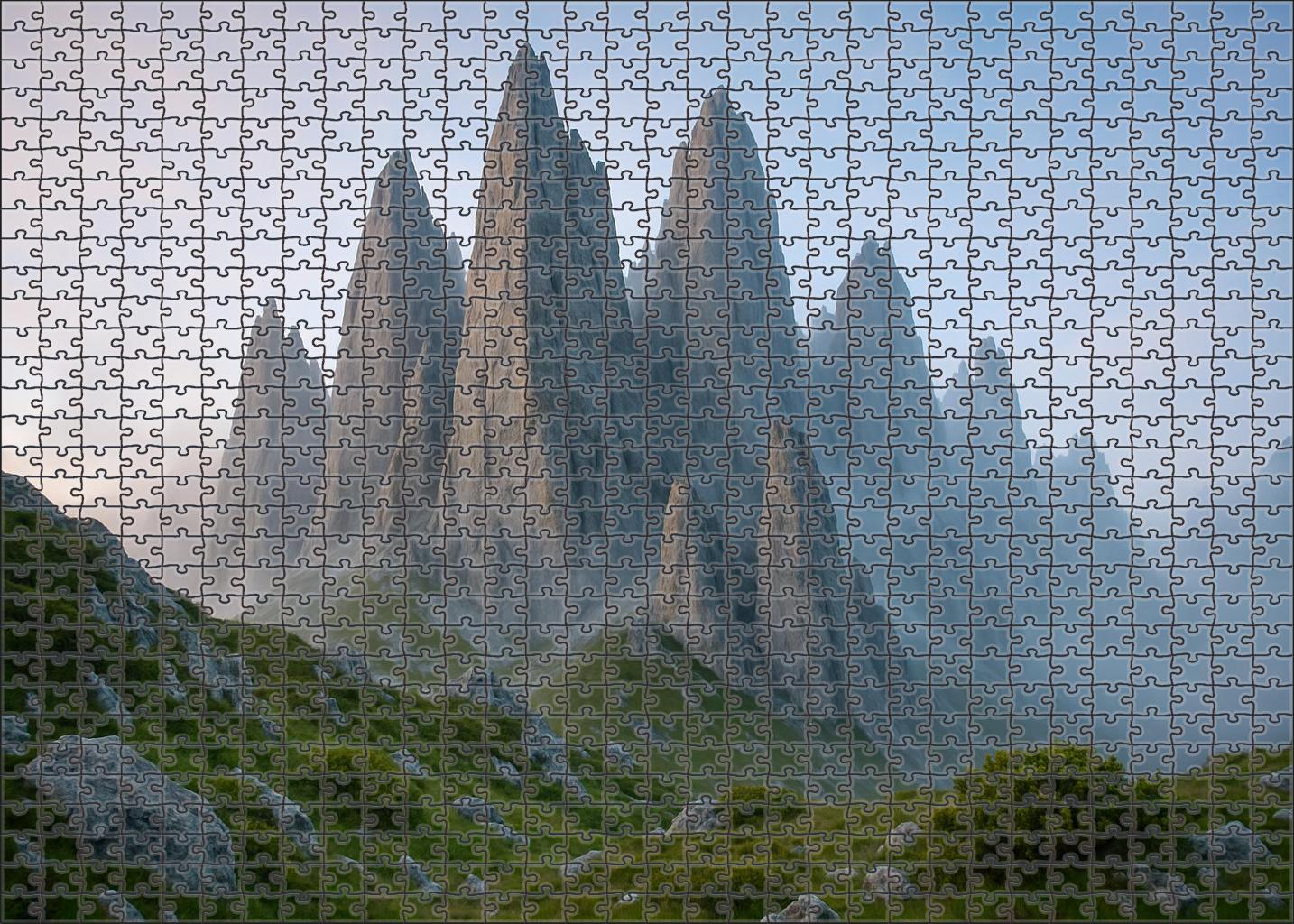 Whispering Granite Spires Puzzle For Adults