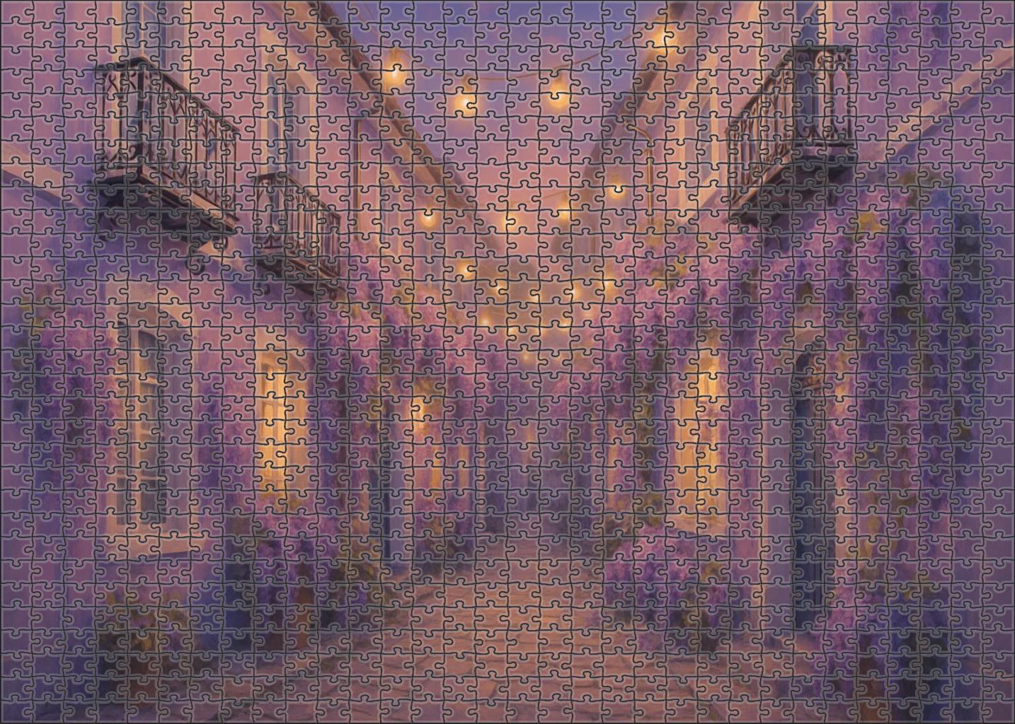 Lavender Passage 1000 Piece Puzzle