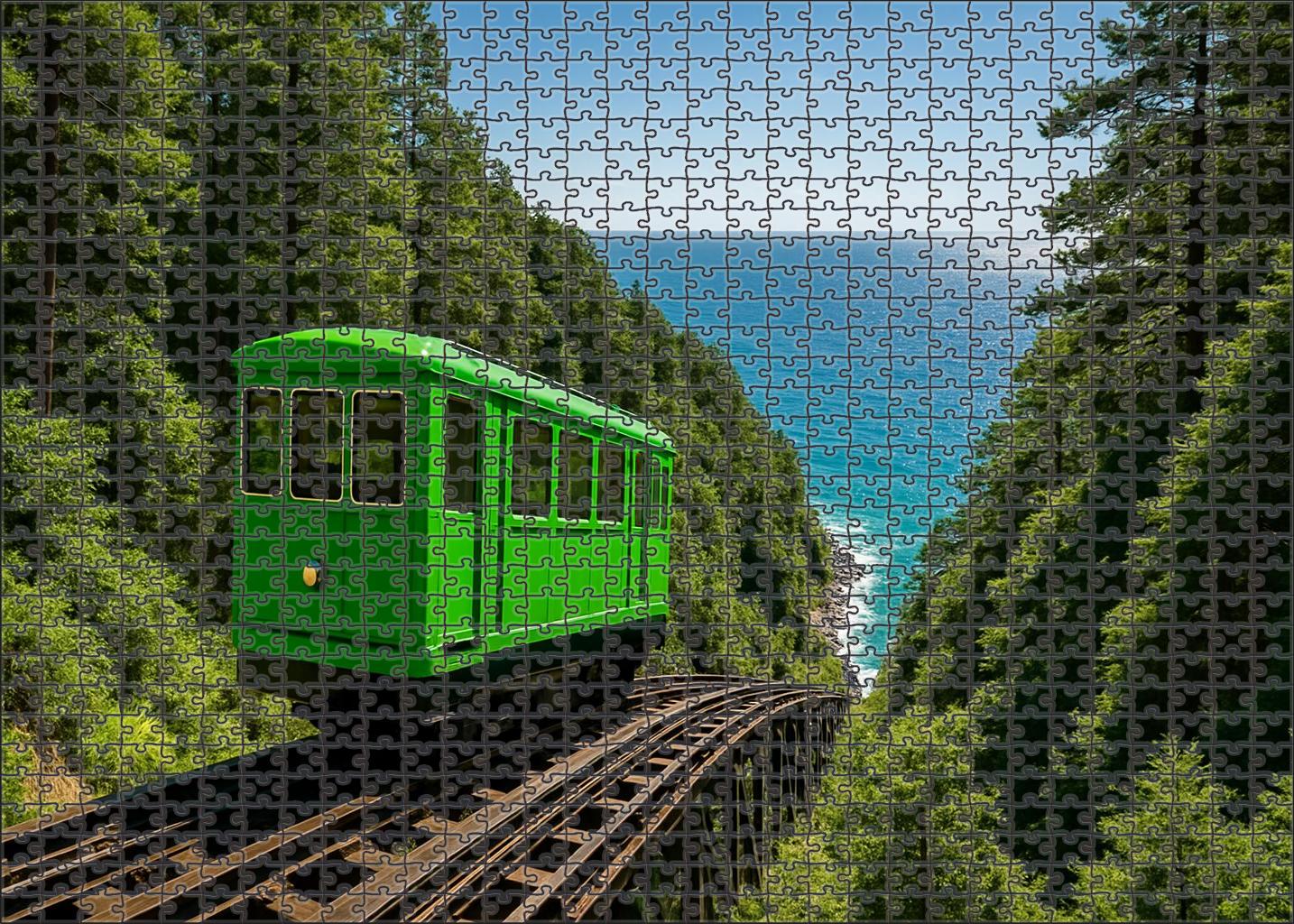 Emerald Cliff Funicular Large Format Puzzle