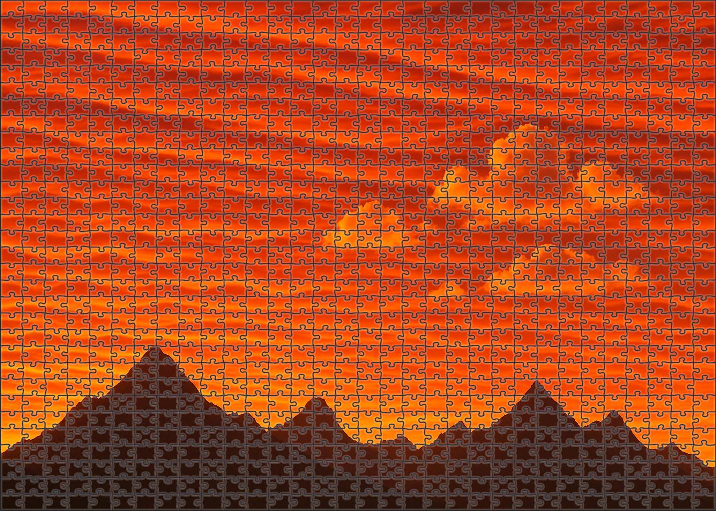 Tangerine Wave Horizon Challenging Puzzles