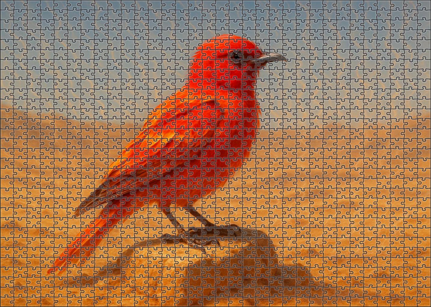 Sunscorch Raptor Desert Blaze With Radiant Feather Plume Easy Puzzles