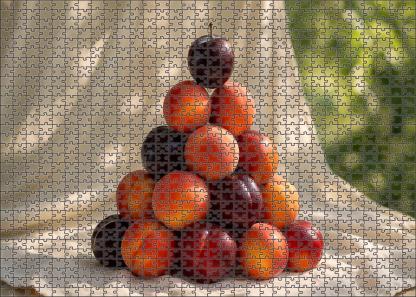 Stone Fruit Cascade Peach Plum And Nectarine Tower Large Format Puzzle