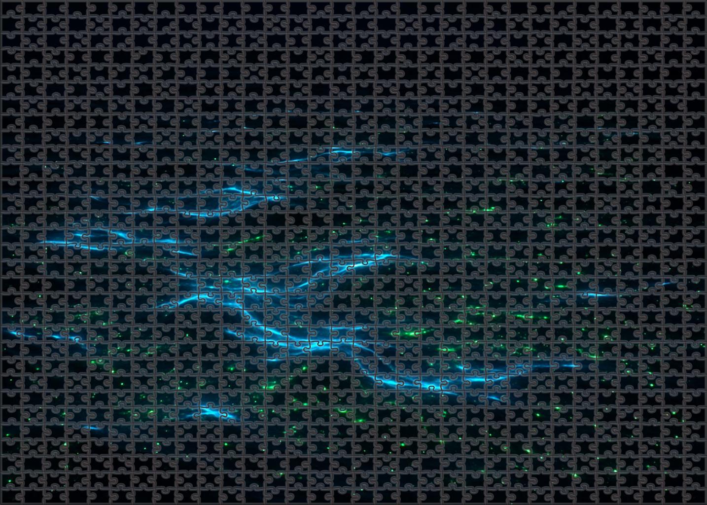 Midnight Bioluminescent Drift Luminous Organisms In Ocean Darkness 200 Piece Puzzle