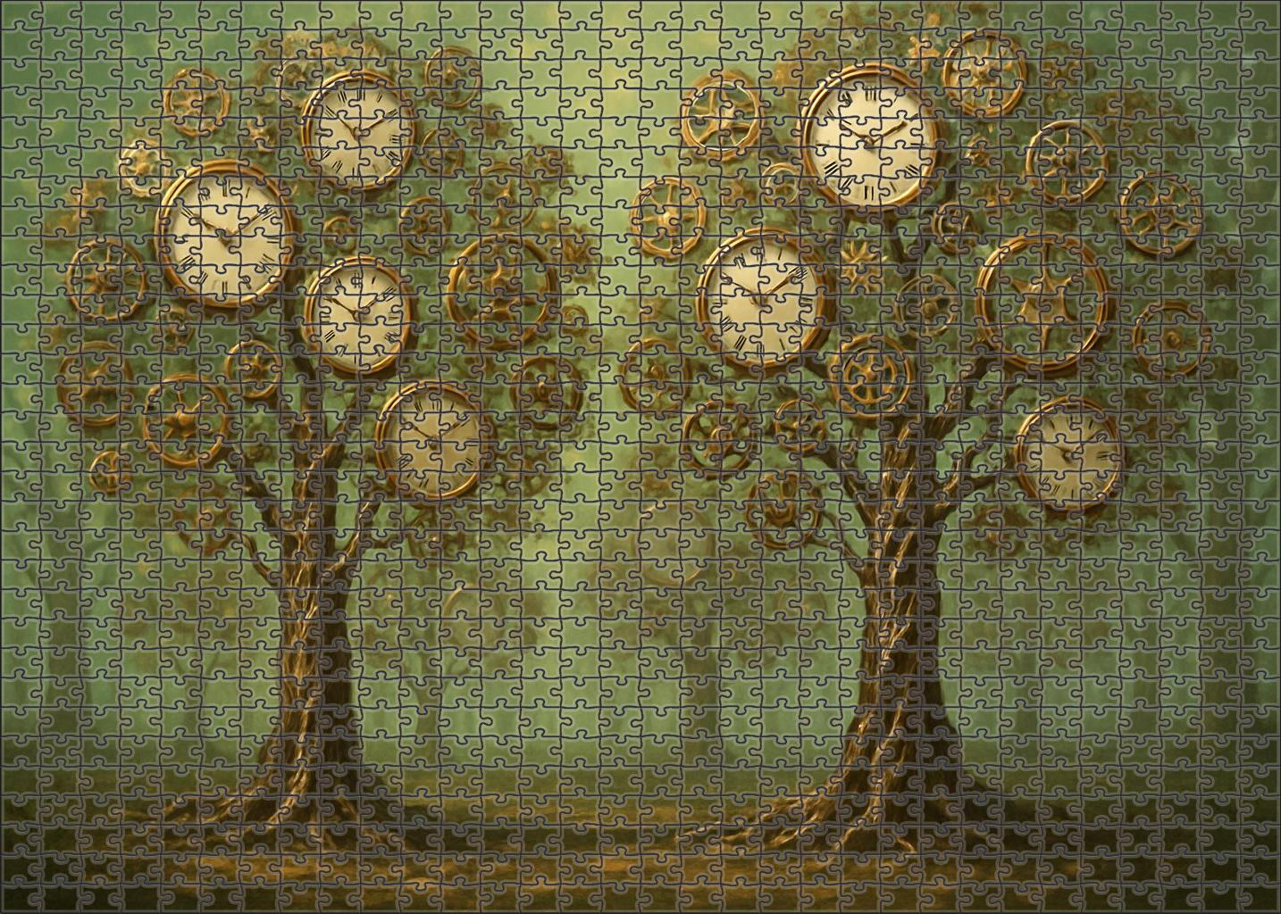 Whispering Clockwork Forest Large Format Puzzle