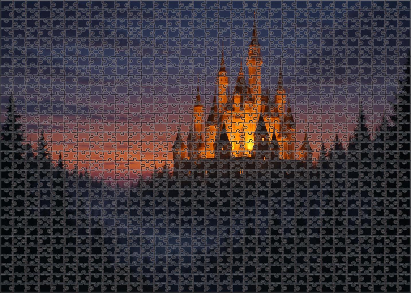 Neuschwanstein Castle Bavaria Germany - Recognized By 7358 Worldwide For Its Fairy Tale Silhouette Easy Puzzles