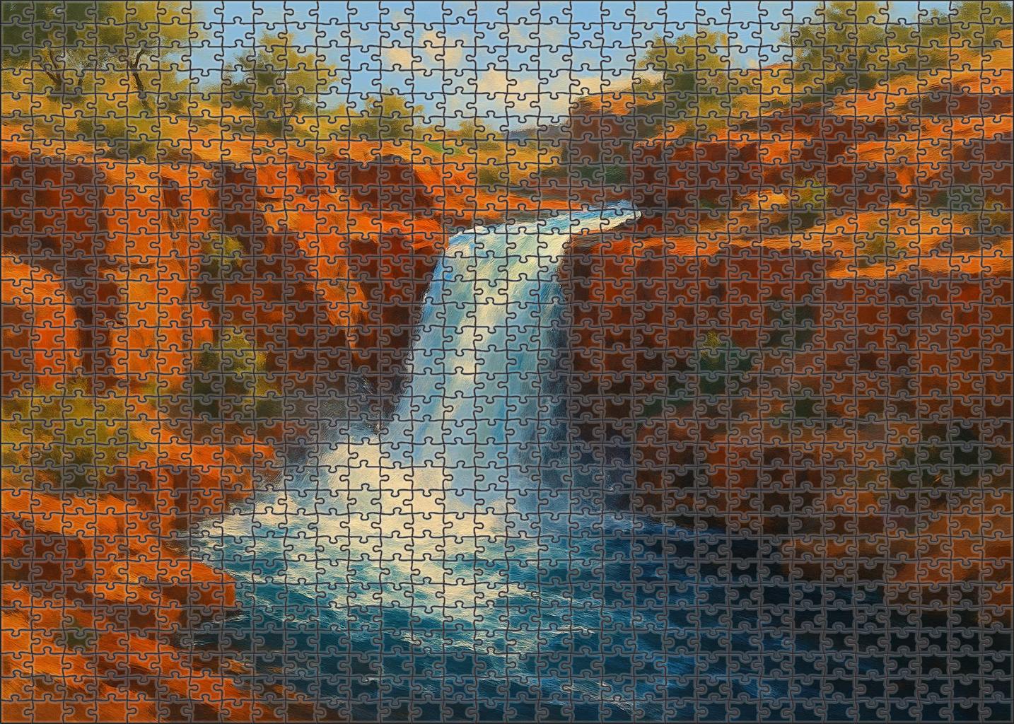Crimson Ember Plunge 300 Piece Puzzle