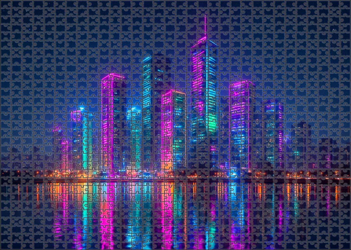 Seoul Gangnam Skyline The Trendsetting Modern Cluster 100 Piece Puzzle