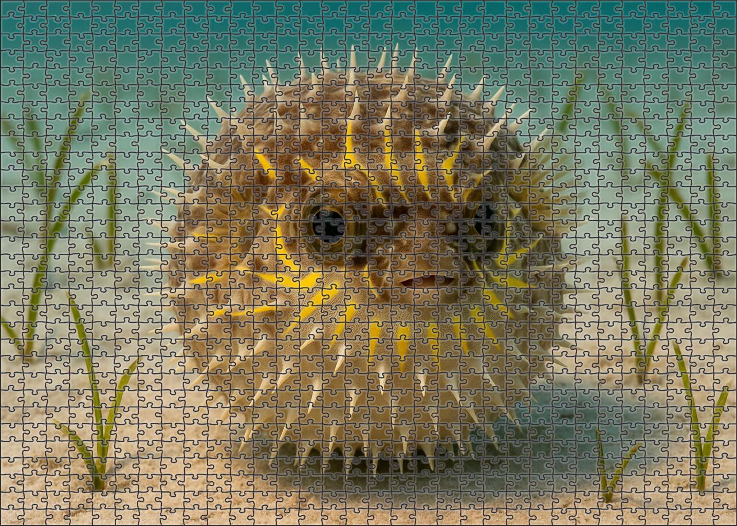 Sunburst Pufferfish Radiant Defender With Inflatable Armor Puzzle For Adults