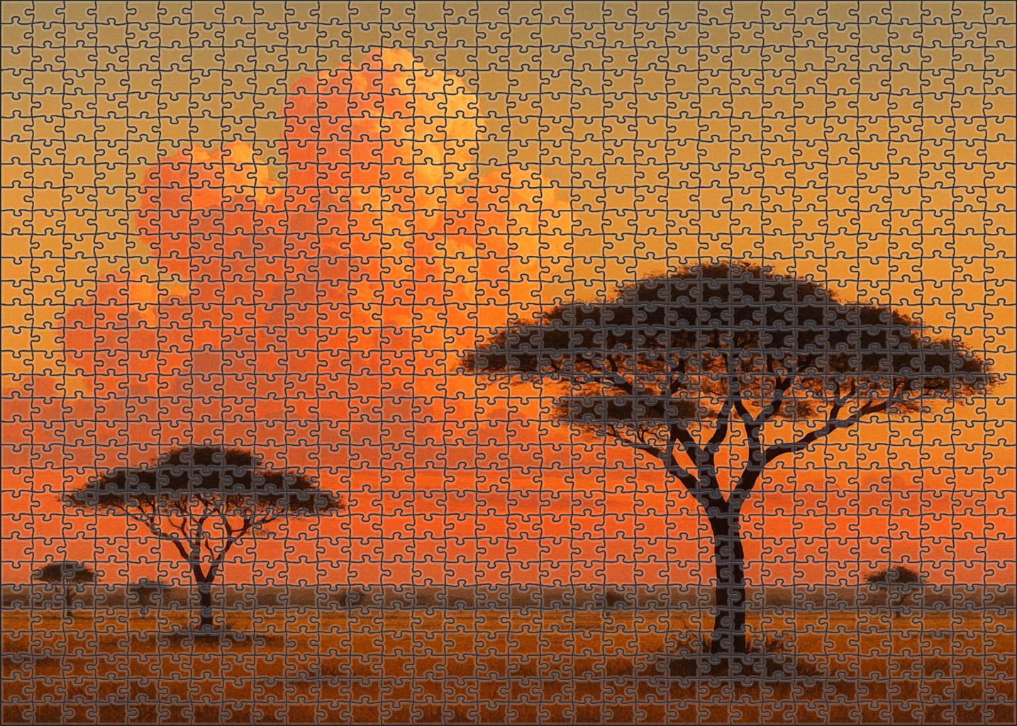 Sunset Glow Savannah 200 Piece Puzzle