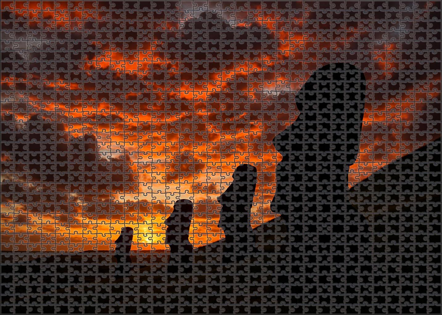 Moai Statues Of Easter Island Chile Identified By 6890 As Enigmatic Monolithic Sculptures Custom Jigsaw Puzzle
