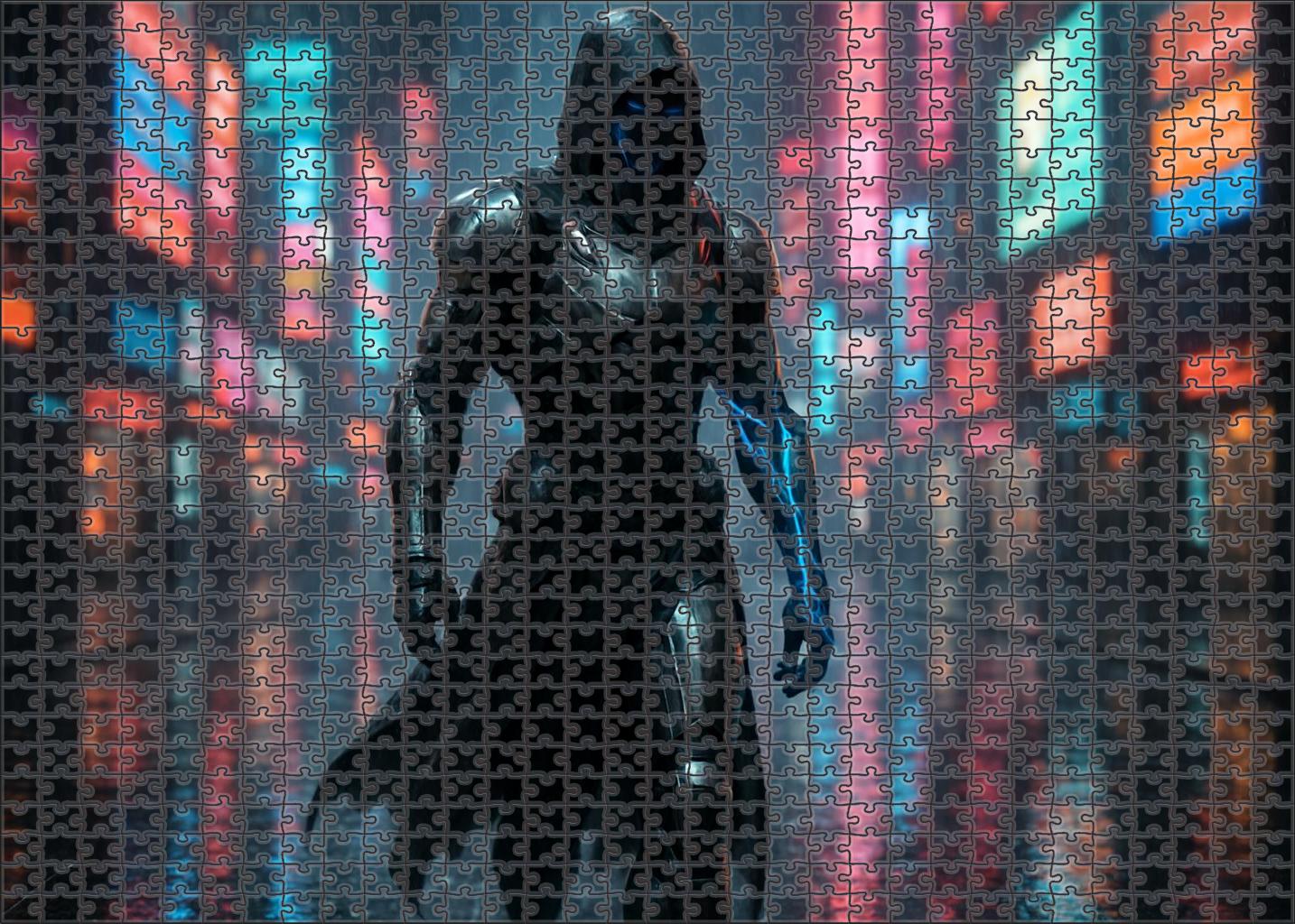 Urban Streetwear Cyber Gladiator Futuristic Combat Style Puzzle Collection