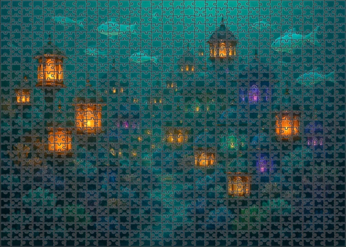 Submerged Lantern City Puzzle Challenge