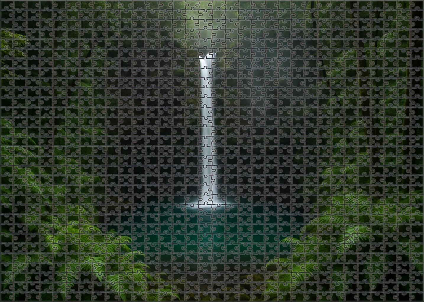Emerald Hollow Drop Large Format Puzzle