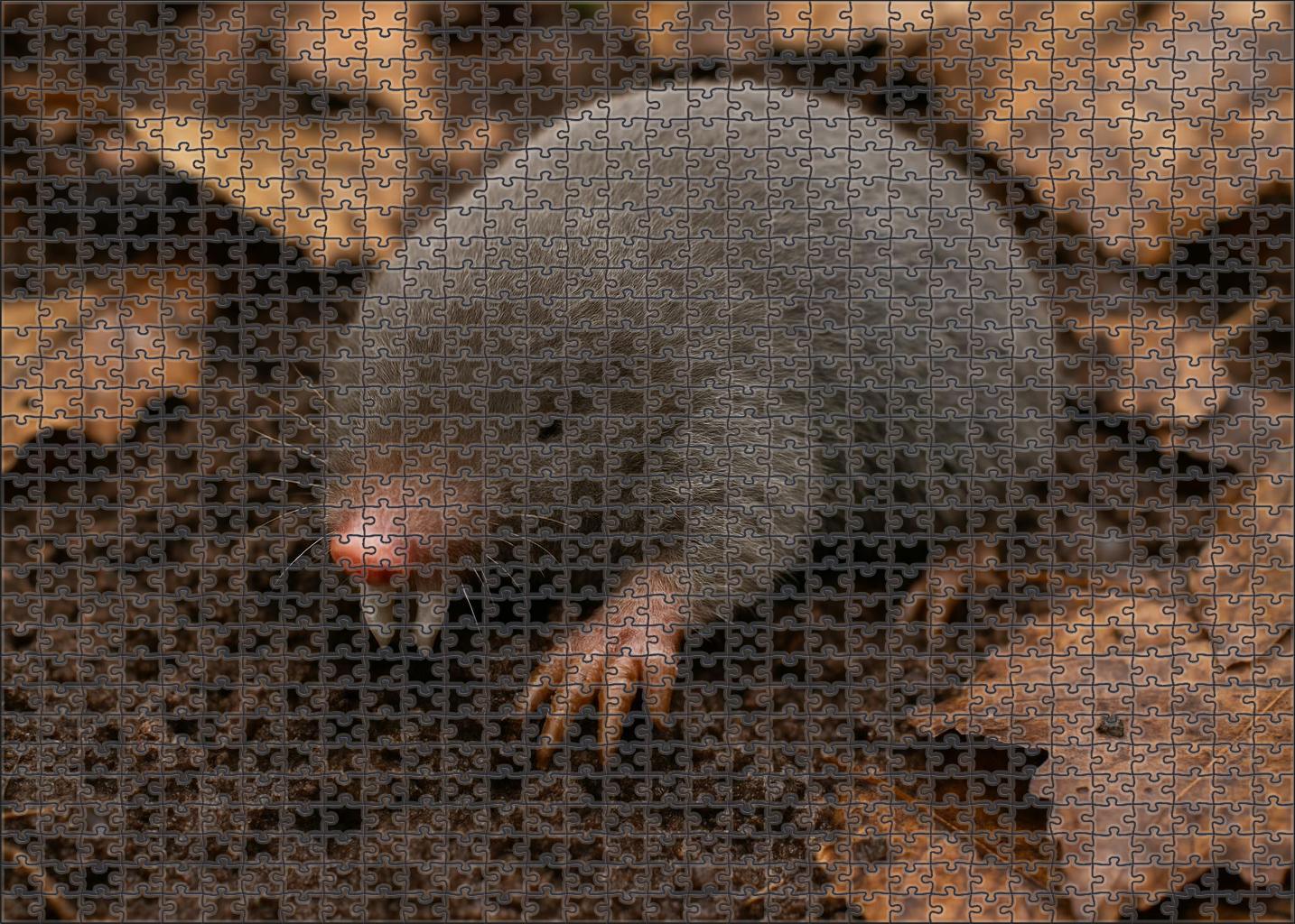 Pearl Tusked Mole Burrowing Specialist With Iridescent Protrusions Puzzle For Adults