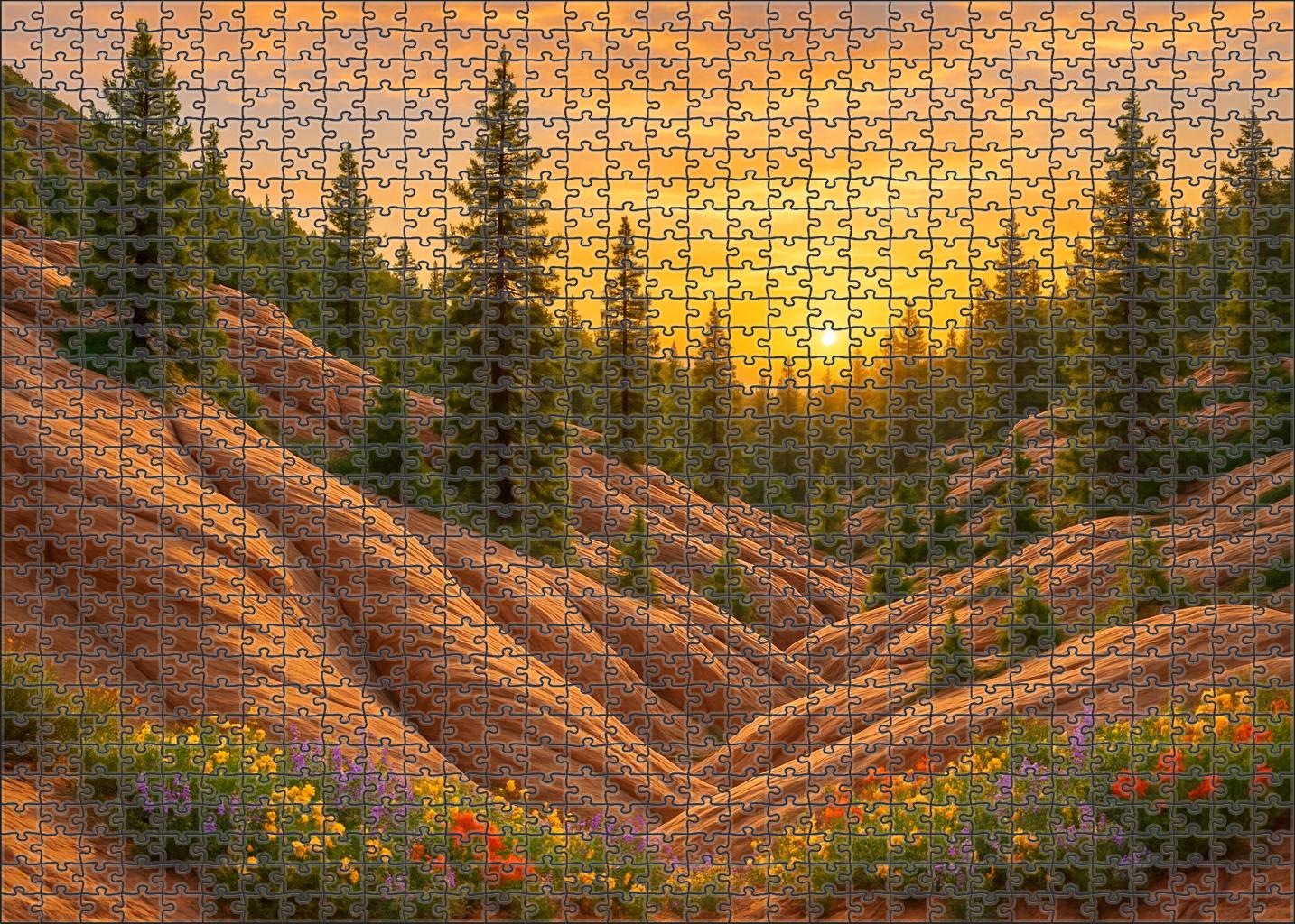 Verdant Crest Horizon Puzzle Collection