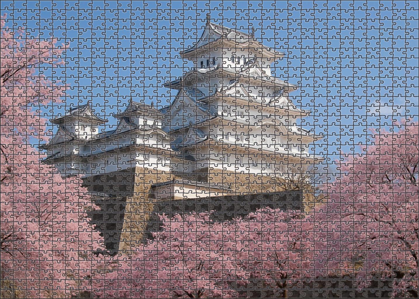 Himeji Castle Himeji Japan Recognized By 5500 Worldwide As The 'white Heron' Fortress Of Feudal Elegance Unique Puzzle Design
