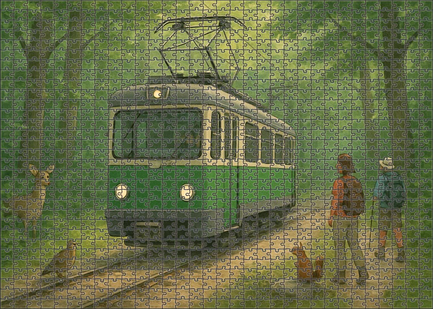 Battery-electric Off-road Tram Challenging Puzzles