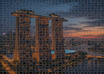Marina Bay Sands Singapore Recognized By 7156 For Its Innovative Skyline Silhouette Unique Puzzle Design
