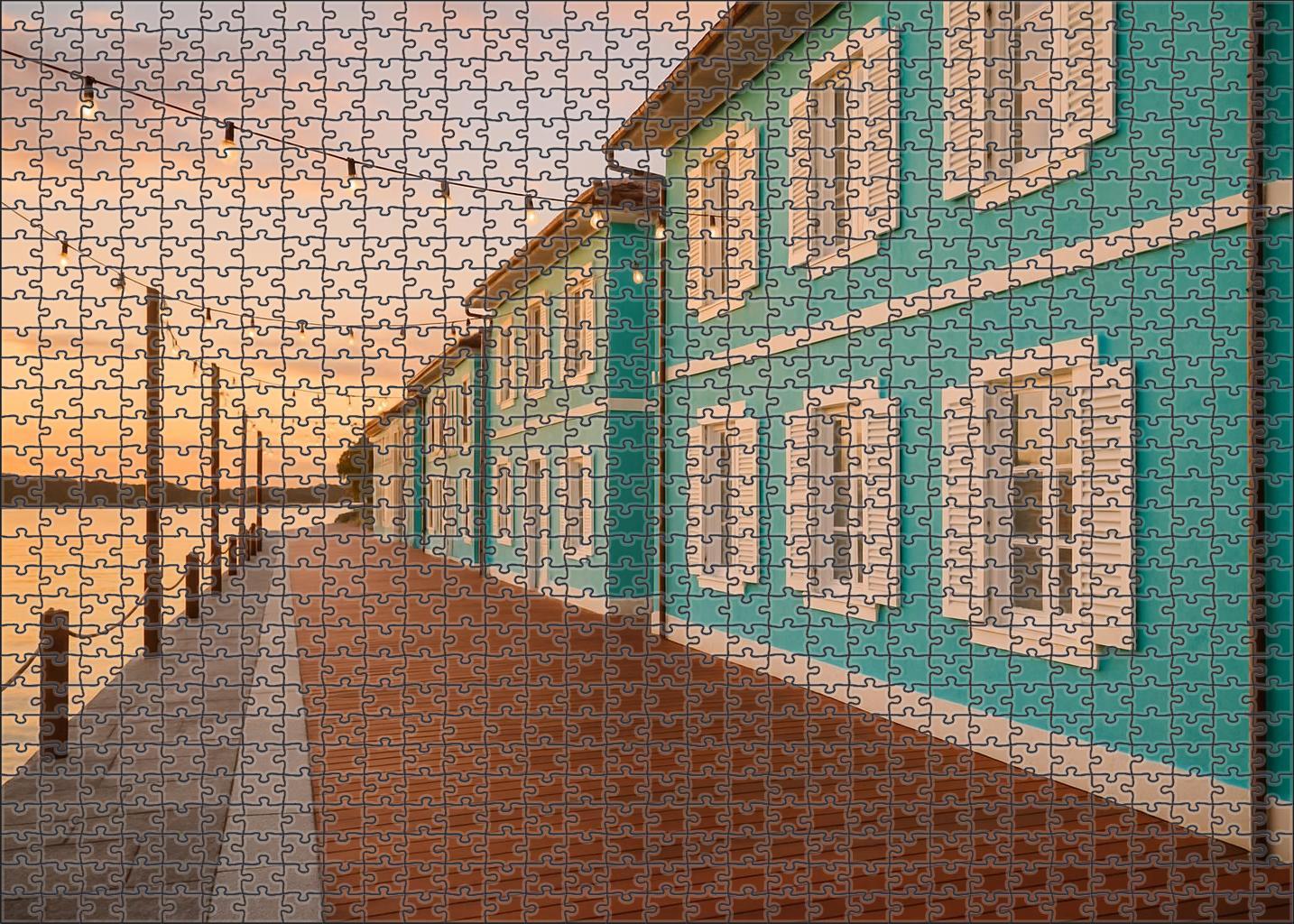 Turquoise Harbor Walk Mini Puzzle