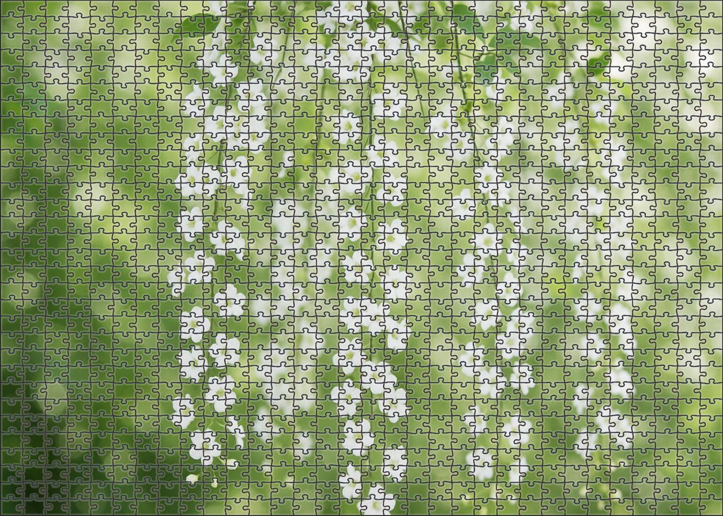 Celestial Bloom Canopy Ethereal White Blossoms Drape From Delicate Branches 50 Piece Puzzle