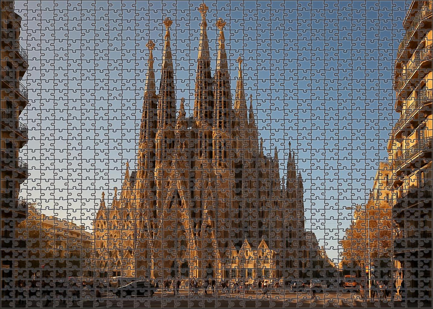 Sagrada Familia Situated In Barcelona Spain Recognized By 7380 Globally For Its Unique Modernist Design Unique Puzzle Design