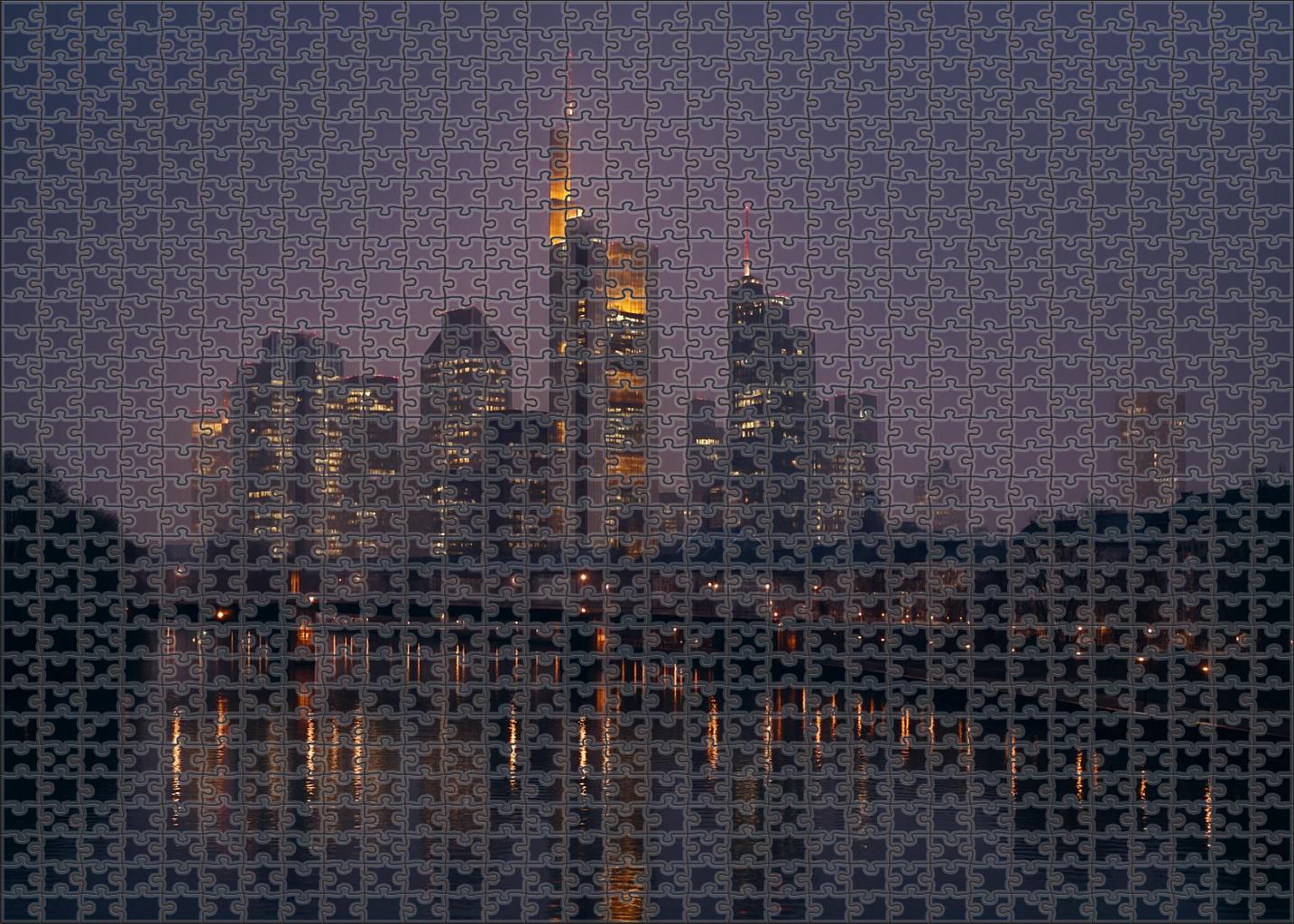 Frankfurt Financial District Skyline Germanys Towering Economic Hub With Europe's Highest Concentration Of Skyscrapers Puzzle For Kids