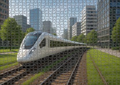 Hydrogen-powered Light Rail Vehicle 300 Piece Puzzle