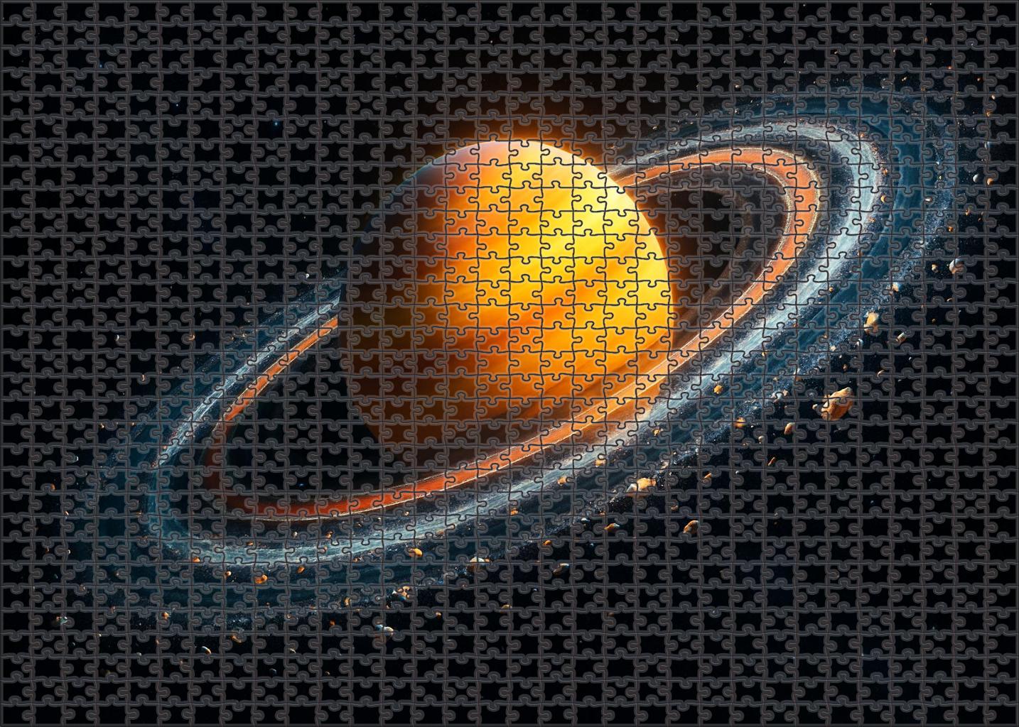 Fragmented Rings Of A Distant Giant Puzzle Challenge