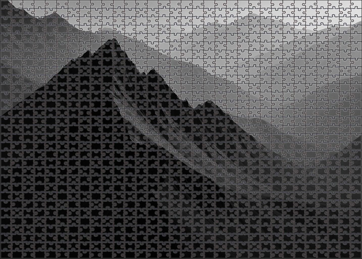 Shadowed Ridge Line Diagram 300 Piece Puzzle