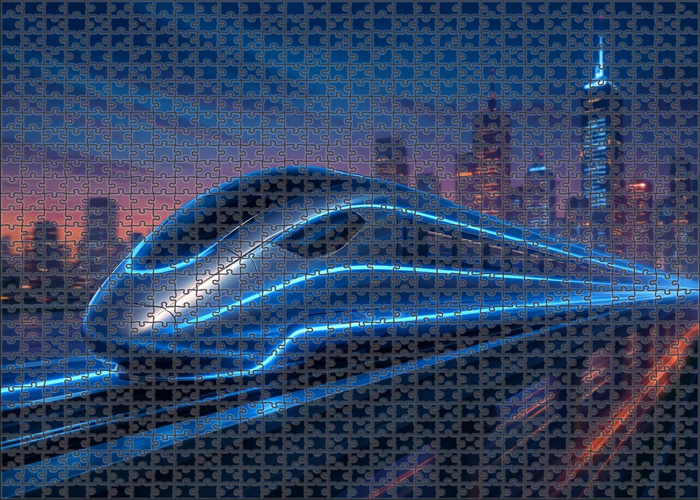 Celestial Maglev Flyer Ultra-fast Transportation Puzzle For Adults