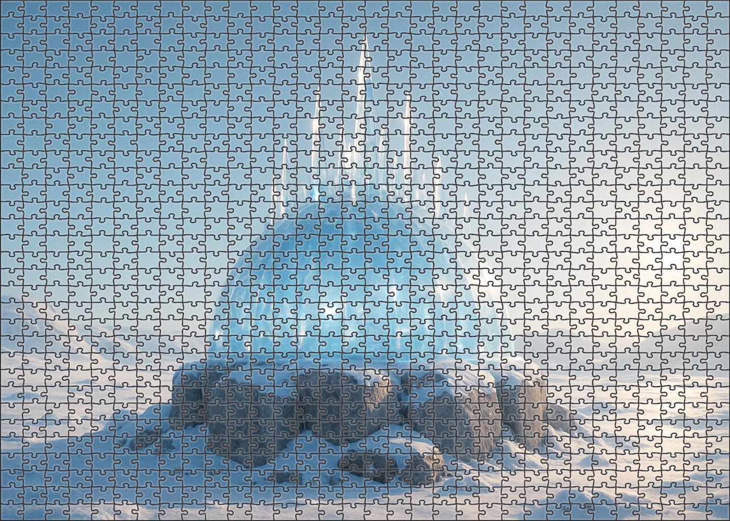 Frozen Crystal Dome Large Format Puzzle