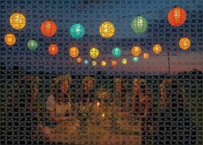 Dew-kissed Summer Festival Lanterns And Floral Crowns In An Open Field 20 Piece Puzzle