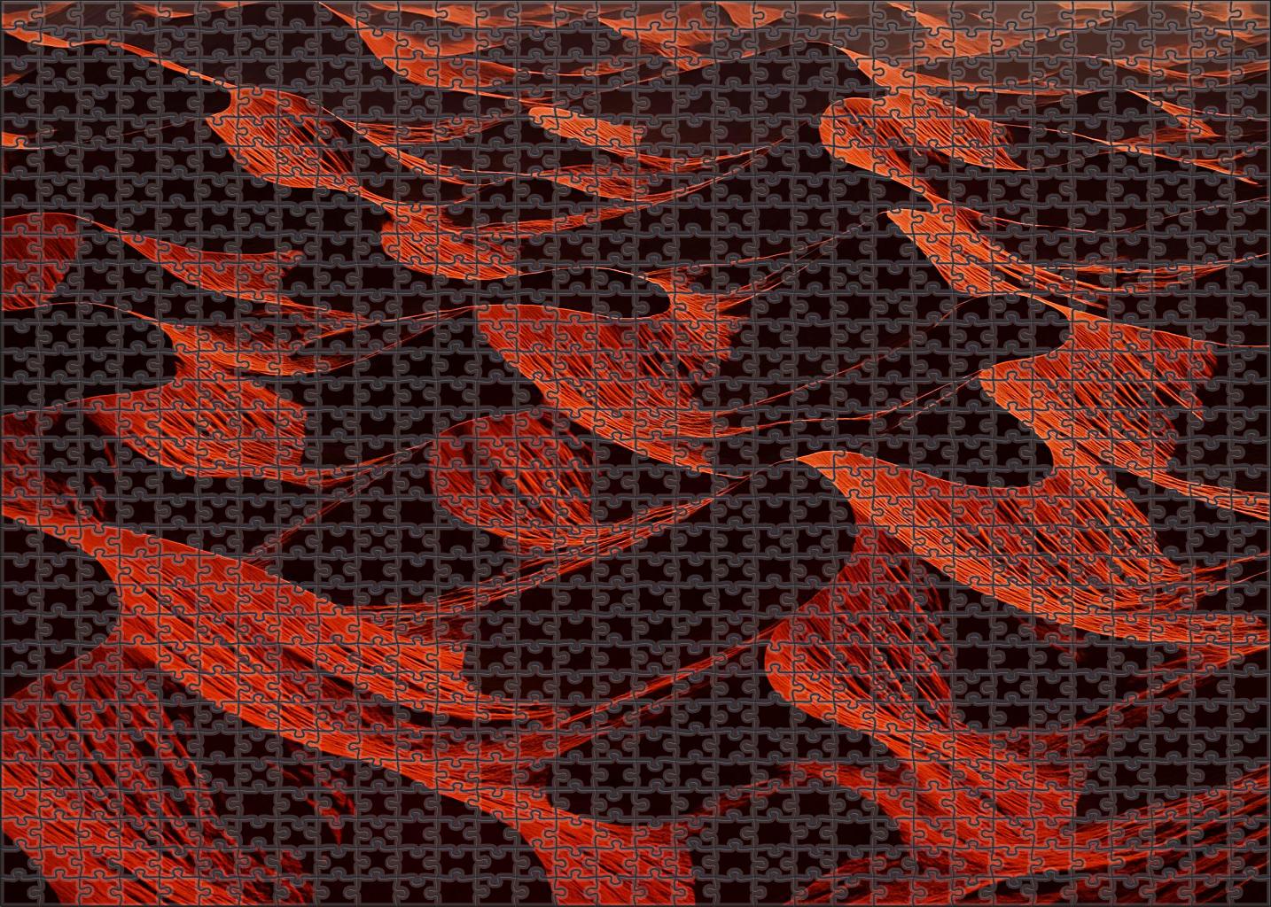 Crimson Dune Labyrinth 1000 Piece Puzzle