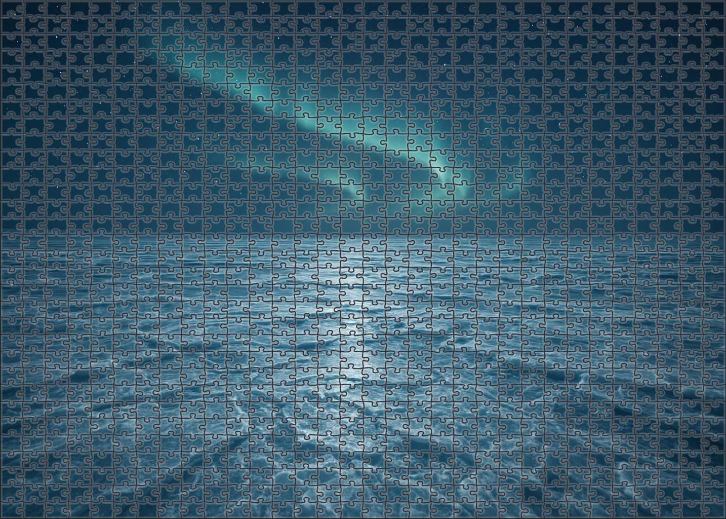 Polar Ice Plain Reflection Puzzle Collection