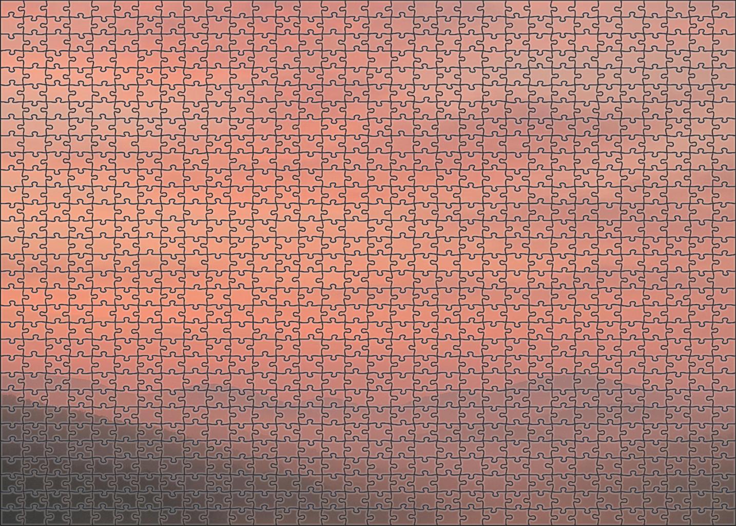 Pale Coral Mist Challenging Puzzles