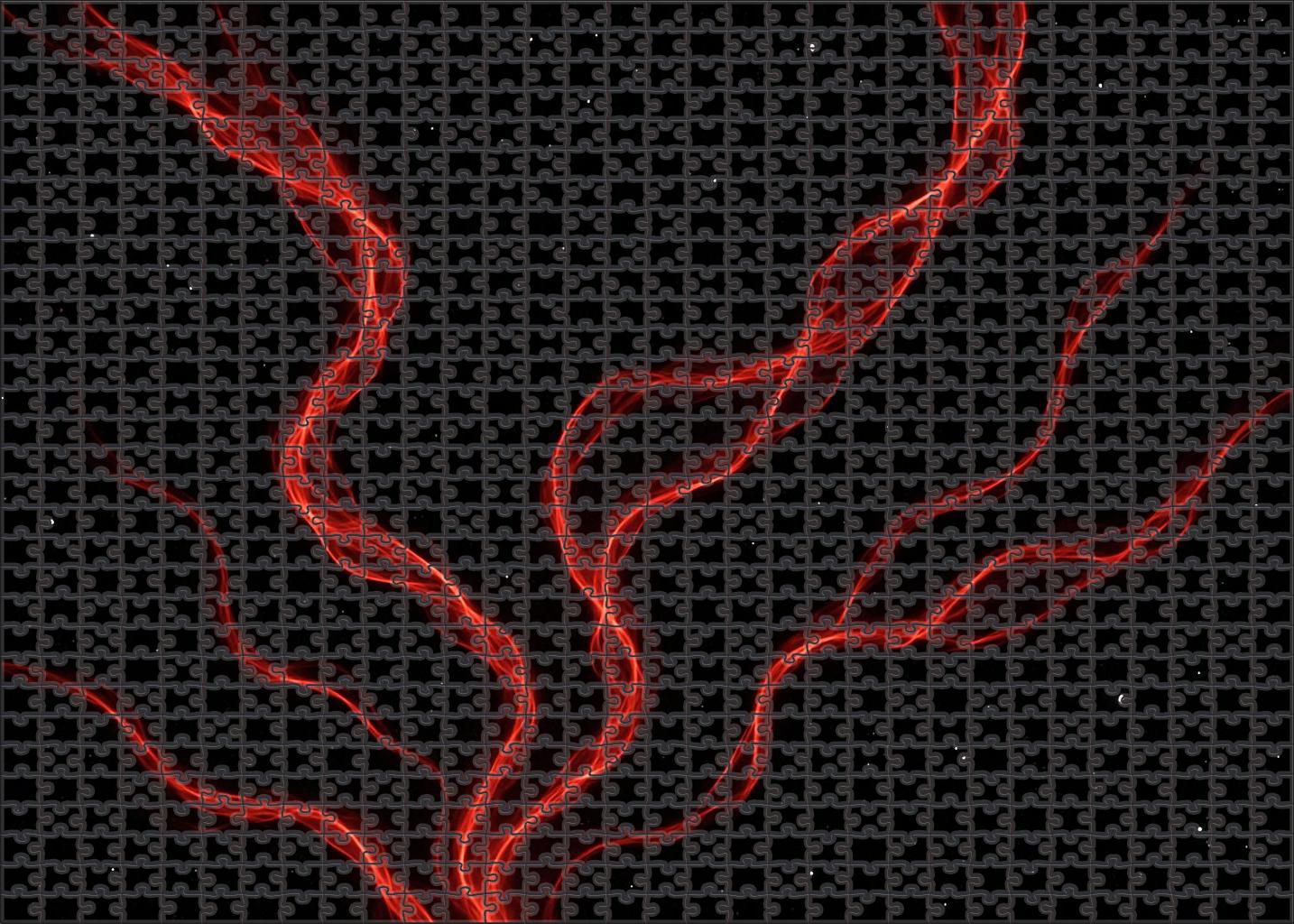 Crimson Superheated Gas Filaments 100 Piece Puzzle