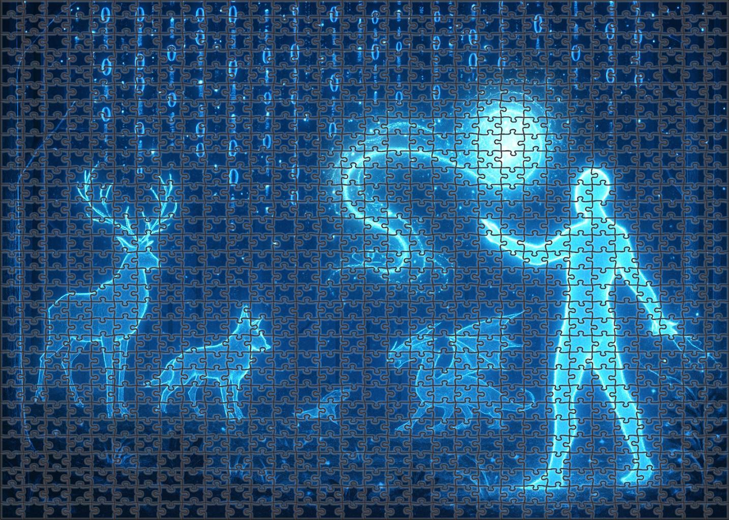 Virtual Reality Fantasy Realm Immersive Magic In Infinite Worlds Premium Puzzle Pieces