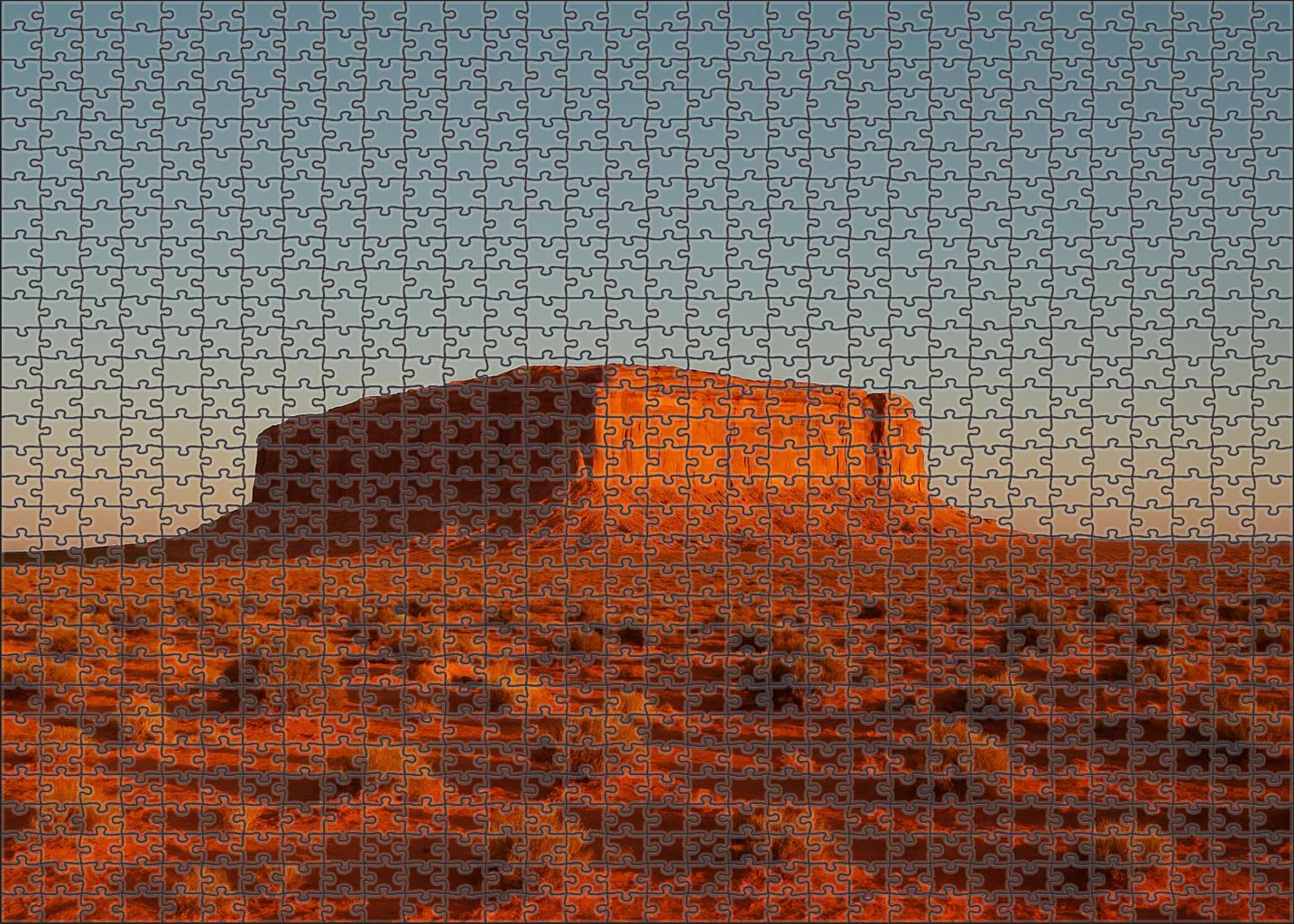 Sunset Amber Plateau Puzzle Collection